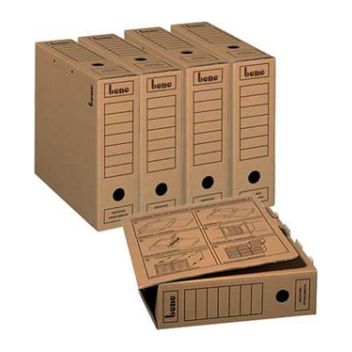 bene Archivboxen braun 8,0 x 29,0 x 33,0 cm, 20 St.