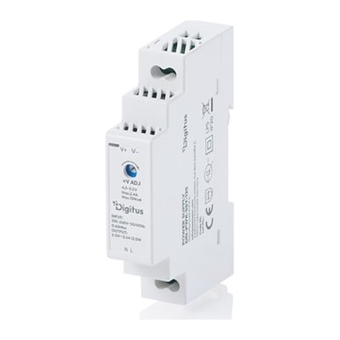 DIGITUS Netzteil 5V DC 15W Step-Shape DIN-Rail