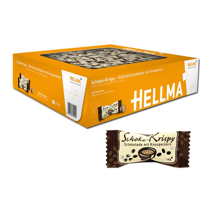 HELLMA Schoko-Krispy Schokolade 380 St./418,0 g, 380 St.