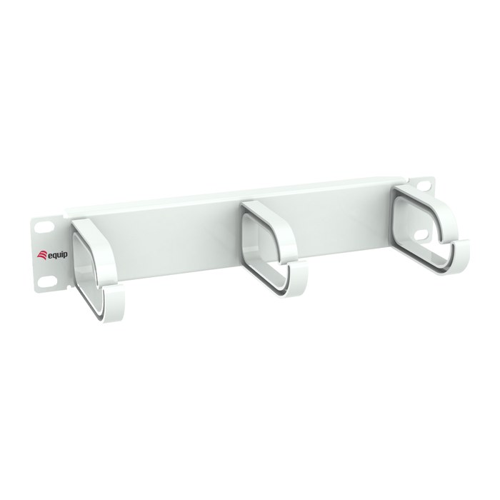 Equip 10" Kabelmanagement 3xPlastikringe 1U RAL7035