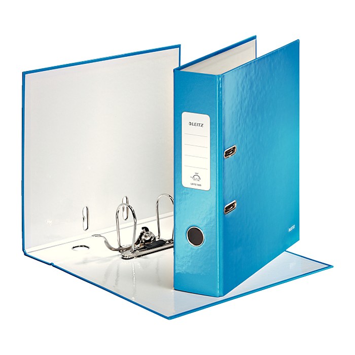 LEITZ Ordner blau Karton 8,0 cm DIN A4, 1 St.