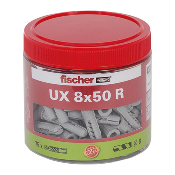fischer UX 8x50 R 531026 Universaldübel Ø 8 mm x 50 mm, 75 St.