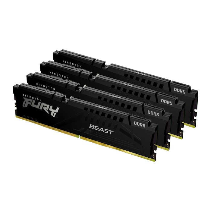 DDR5 128GB PC 5200 CL40 Kingston KIT (4x32GB) FURY Beast sw retail