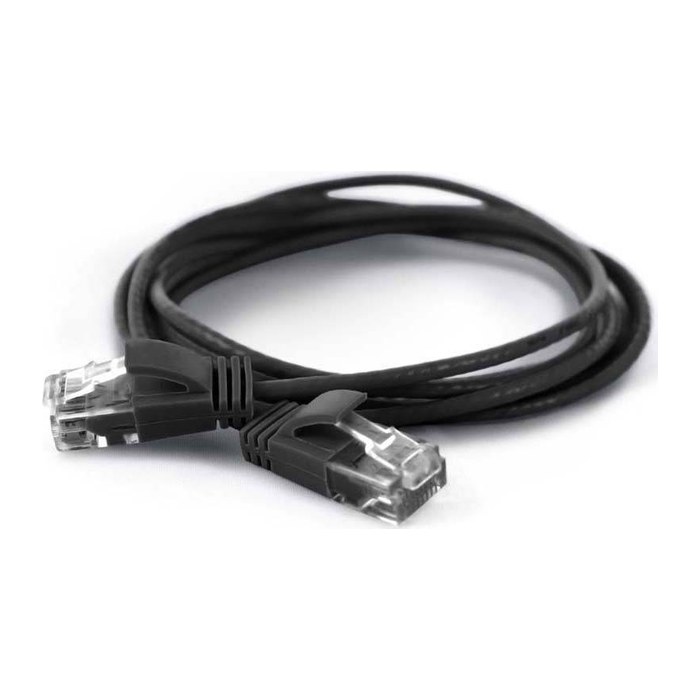 Wantec Patchkabel UTP CAT6a d=2,8mm 1,50m schwar
