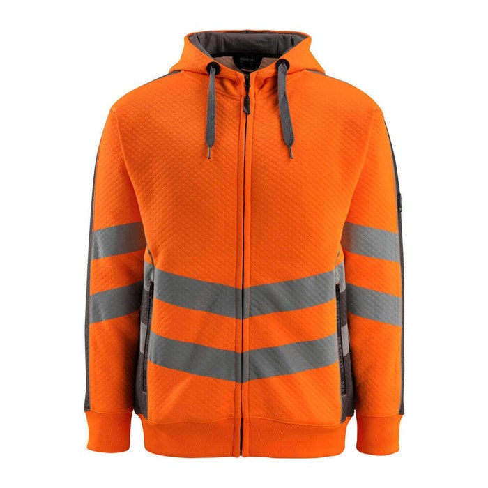 MASCOT® unisex Warnschutz-Langarmshirt Corby warnorange, anthrazit Größe S, 1 St.