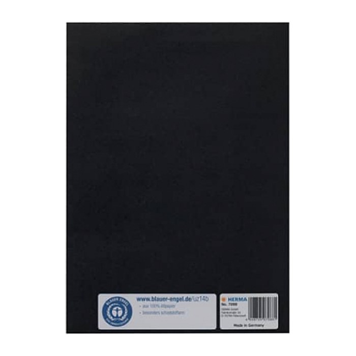 HERMA Heftumschlag glatt schwarz Papier DIN A5, 1 St.
