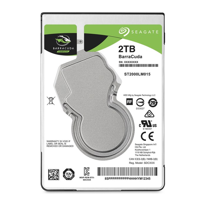 Seagate BarraCuda (5400 U/min) 2 TB interne HDD-Festplatte