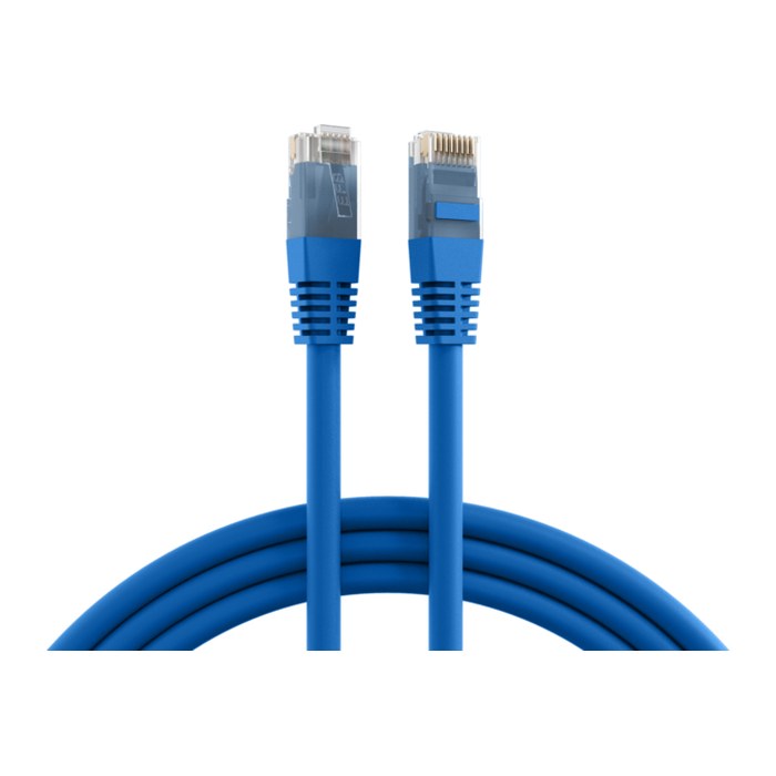 EFB RJ45 Patchkabel U/UTP Cat.6 PVC CCA 2.00m blau