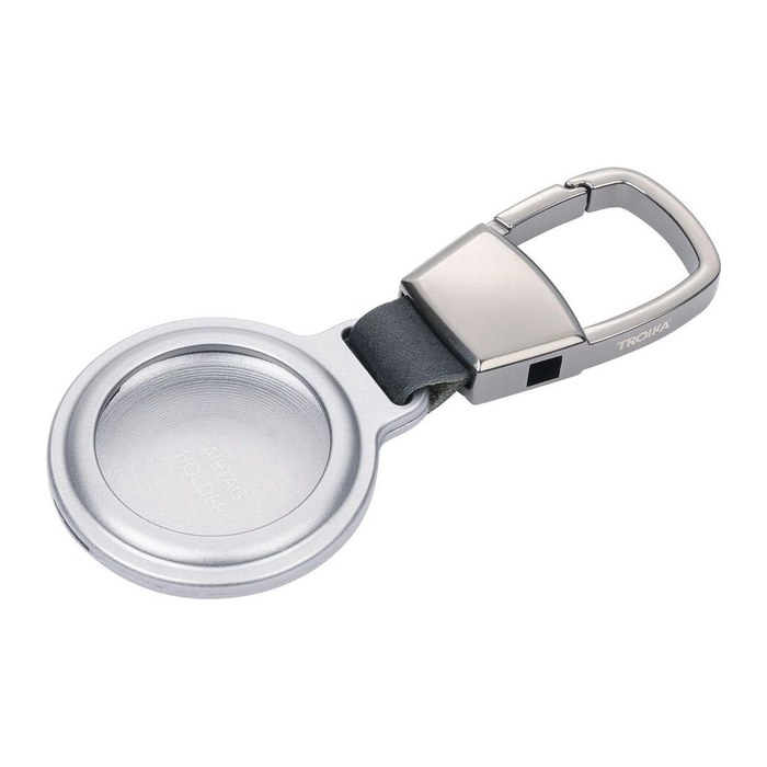 TROIKA® Schlüsselanhänger AIRTAG HOLDER silber