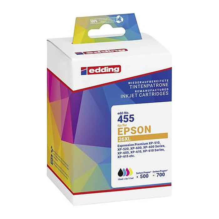 edding EDD-445 schwarz Druckerpatrone kompatibel zu brother LC-123BK