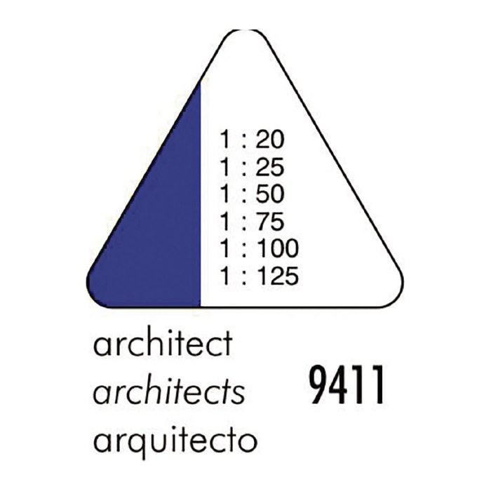 STANDARDGRAPH Dreikantmaßstab Architekt 9411 30,0 cm, weiß