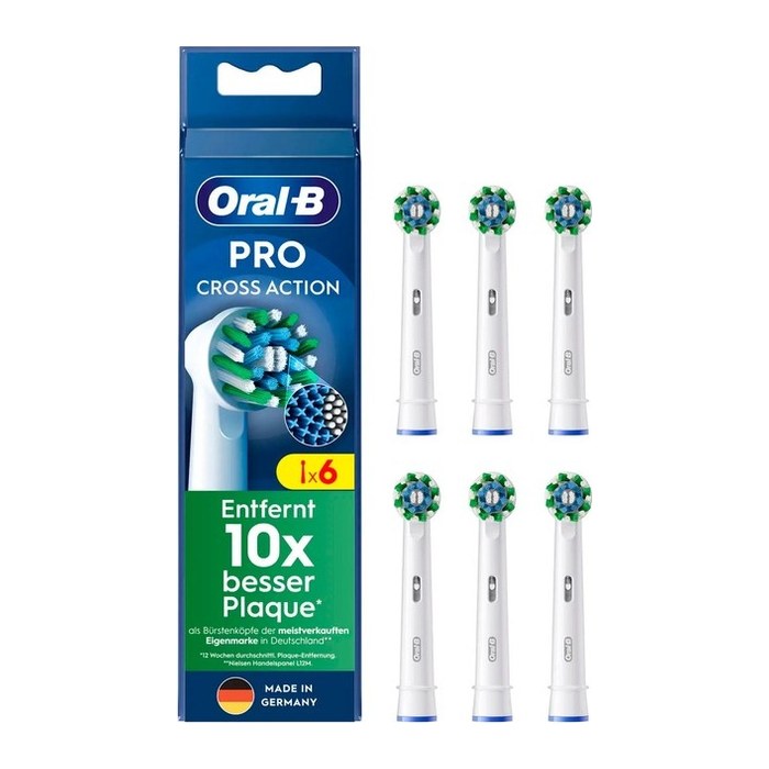 Oral-B PRO Cross Action Zahnbürstenaufsätze, 6 St.
