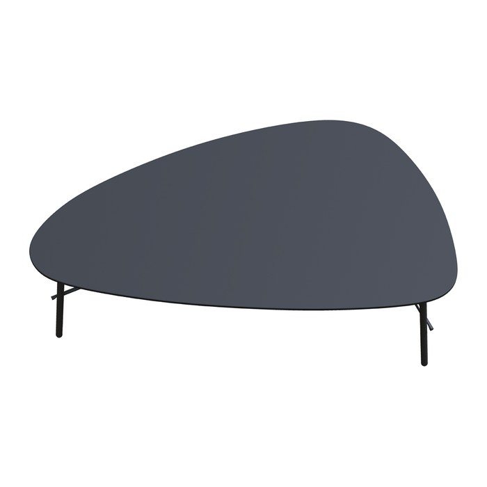 meet powered by PAPERFLOW LAZY Beistelltisch Trapezform MDF-Platte weiß 60,5 x 50,0 x 45,0 cm, 1 St.