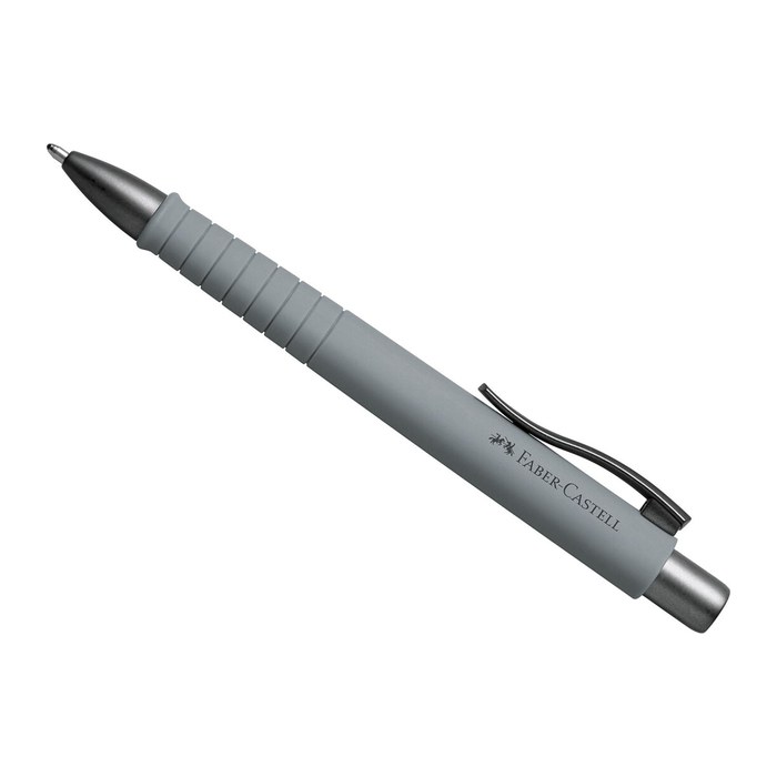 FABER-CASTELL Kugelschreiber POLY BALL Urban stone grey, Schreibfarbe: blau, 1 St.