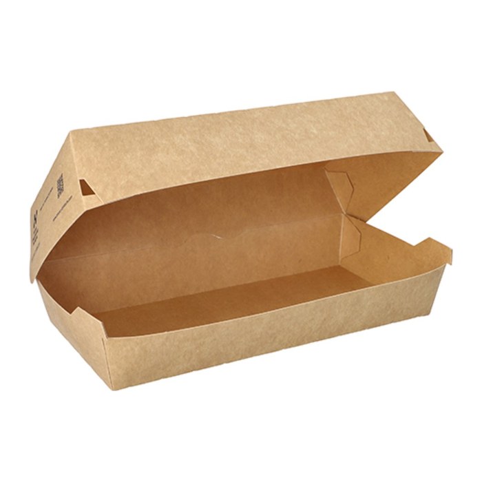 conpax Baguette-Boxen NOTPLA braun 23,5 x 12,0 cm, 65 St.