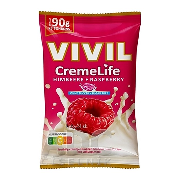 VIVIL® Creme Life Himbeere Bonbons 23 St./ 90,0 g, 1 Pack
