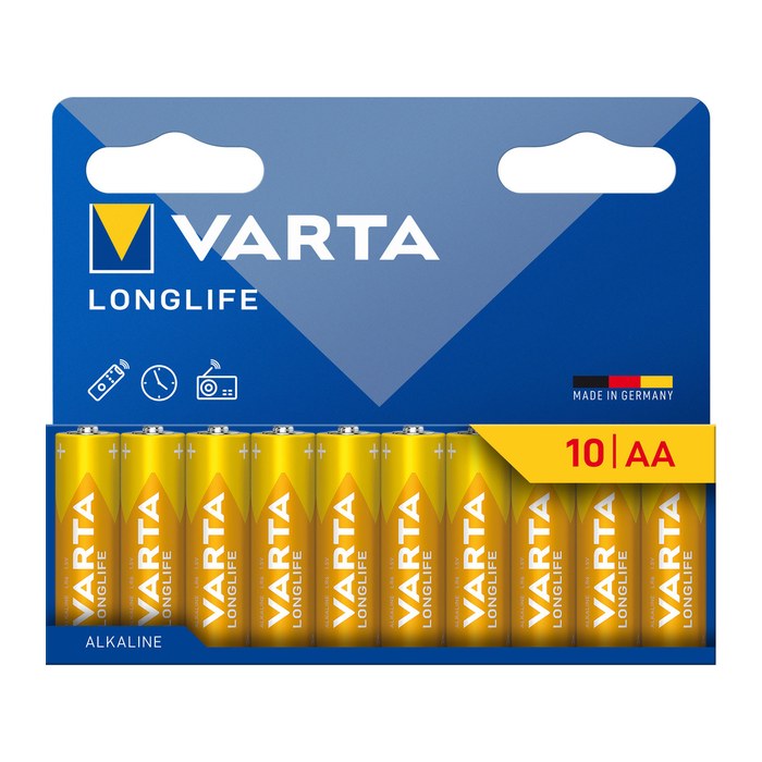 Varta Batterie LONGLIFE AA NEU 10St.