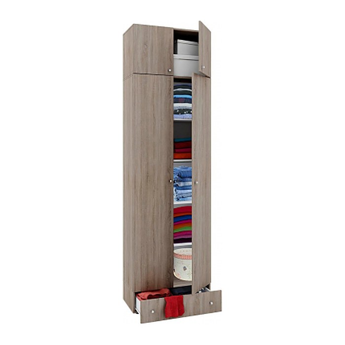 VCM my office Aktenschrank Vandol, 912250 sonoma-eiche 4 Fachböden 70,0 x 40,0 x 238,0 cm