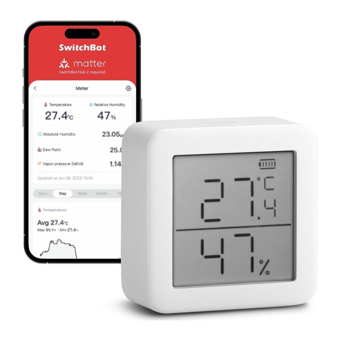 SwitchBot Smart Thermometer Thermo-Hygrometer