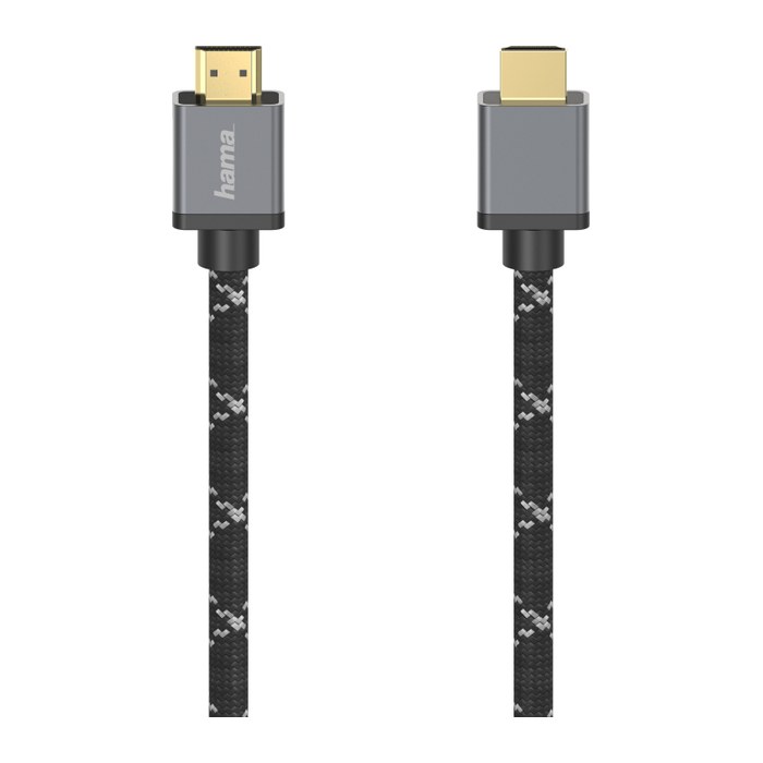 hama Ultra High Speed HDMI Kabel 3,0 m schwarz, grau, 1 St.