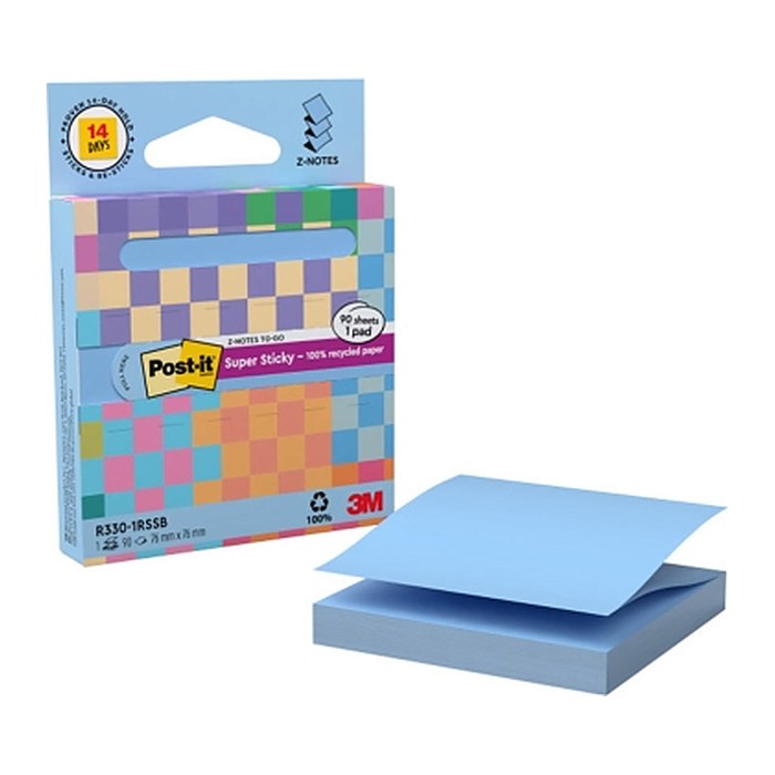 Post-it® Z-Notes Haftnotizen blau, 1 St.