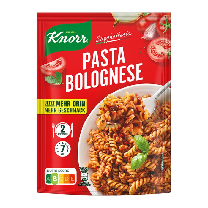 Knorr® Spaghetteria PASTA BOLOGNESE Fertiggericht 1x 2 Portionen, 1 St.