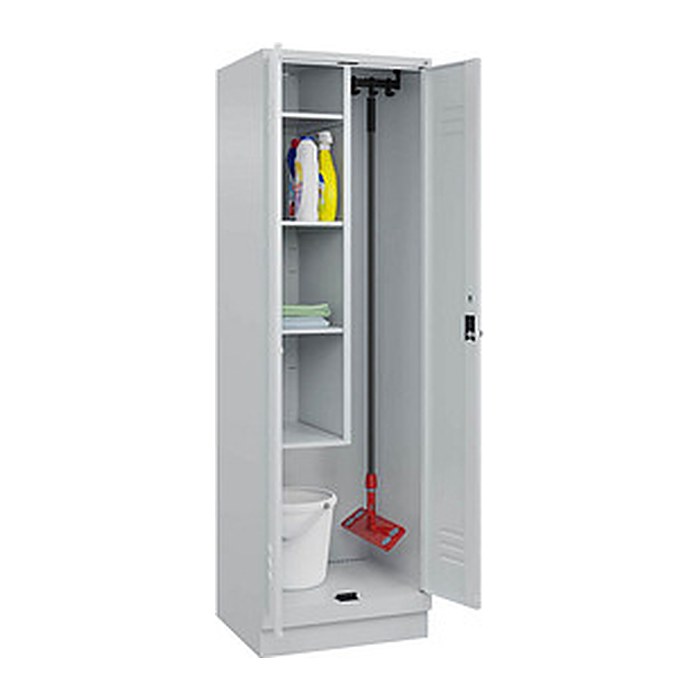 CP Putzmittelschrank Classic PLUS 080120-00 S10009 lichtgrau 4 Fachböden 60,0 x 50,0 x 195,0 cm, aufgebaut, 1 St.