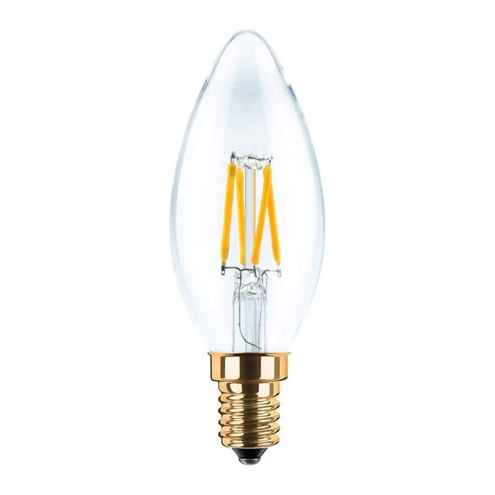 SEGULA LED Kerze klar E14 3W 260Lm 2200K dimmbar