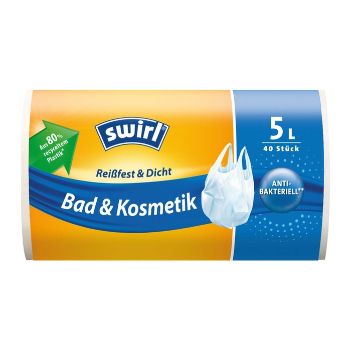 swirl® Kosmetikbeutel 3290 5,0 l weiß, 40 St.