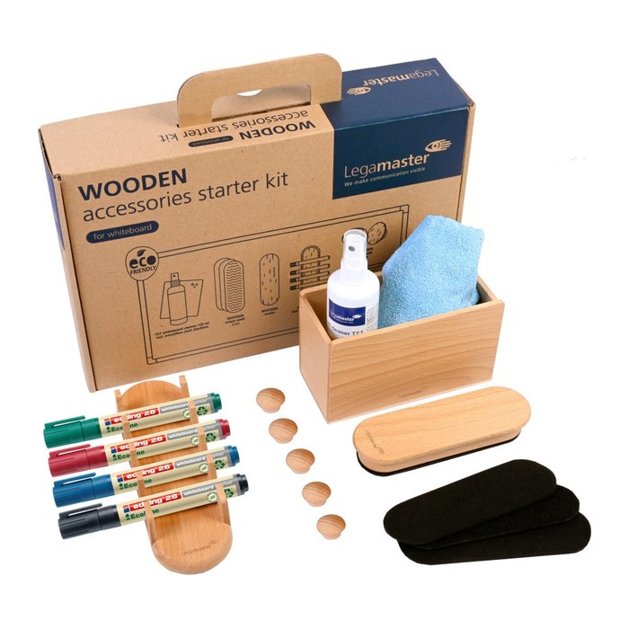 Legamaster Moderationszubehör WOODEN 17 Teile