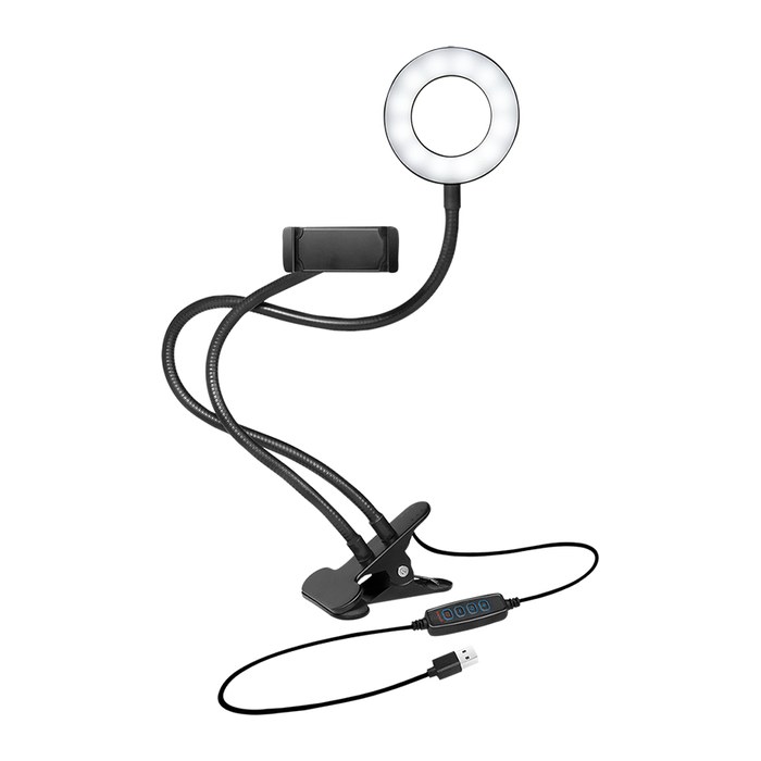 Logilink Smartphone-Ringlicht-Klemmhalterung, DM 8.5cm