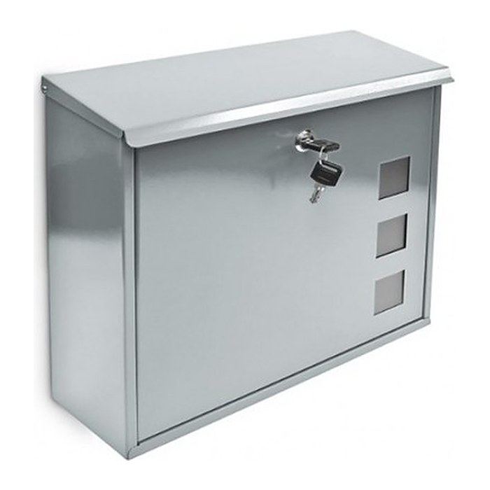 relaxdays Briefkasten 10017419_55 silber