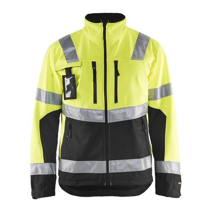 BLAKLÄDER® unisex Warnjacke 4900 gelb, schwarz Größe M