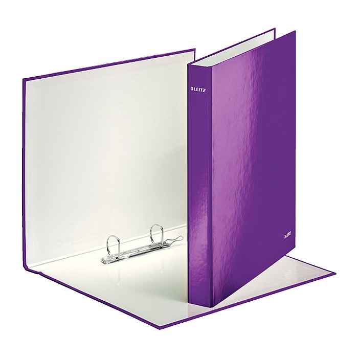LEITZ WOW Ringbuch 2-Ringe violett 4,0 cm DIN A4, 1 St.