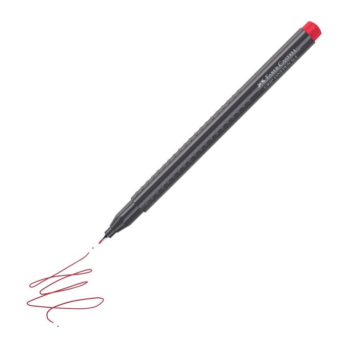 FABER-CASTELL Grip Fineliner rot 0,4 mm, 1 St.
