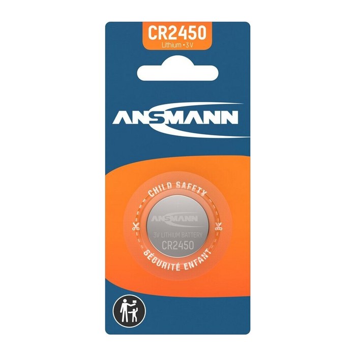 ANSMANN Knopfzelle CR2450 Lithium 3,0 V, 1 St.