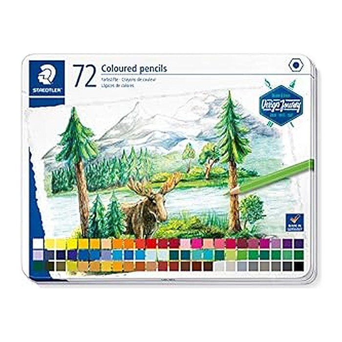 STAEDTLER "Design Journey" Metalletui mit 72 Farbstiften