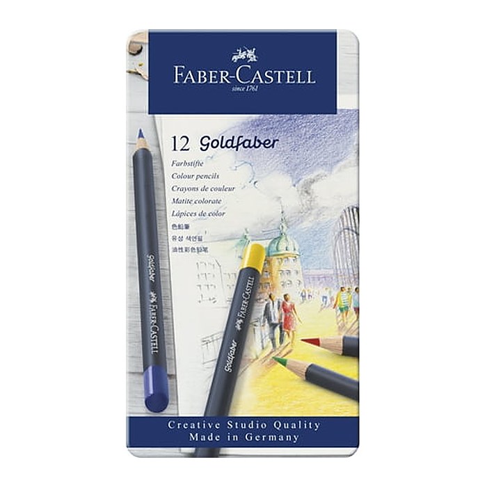 FABER-CASTELL Goldfaber Buntstifte farbsortiert, 12 St.