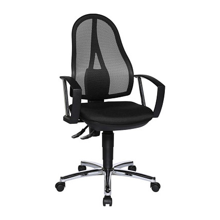 Topstar Bürostuhl Open Point P Plus, OP79A G20 Stoff schwarz, Gestell chrom