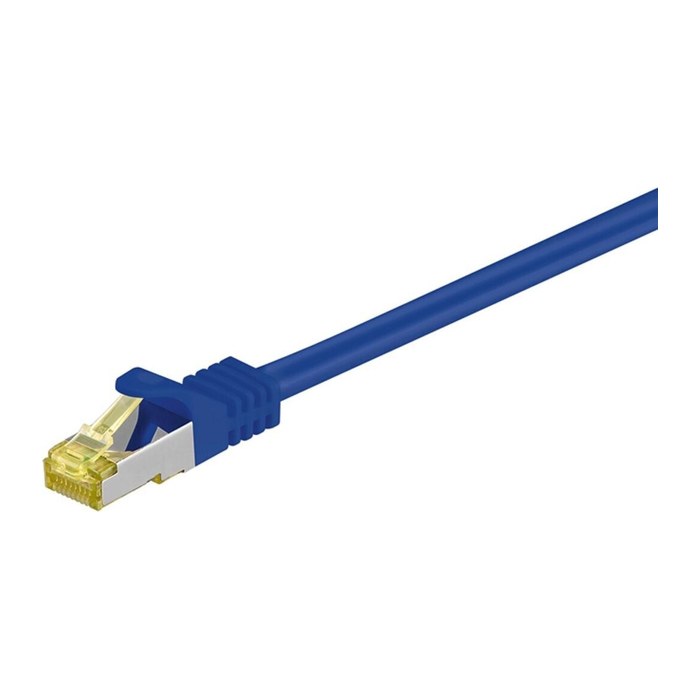 goobay RJ-45 Netzwerkkabel 5,0 m blau bis zu 10,00 Gbit/Sek. bis zu 500 MHz, 1 St.