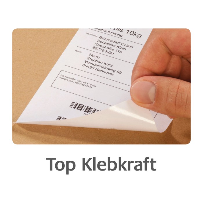 AVERY Zweckform Versandetiketten 8017-300 weiß 99,1 x 143,5 mm, 300 Blatt
