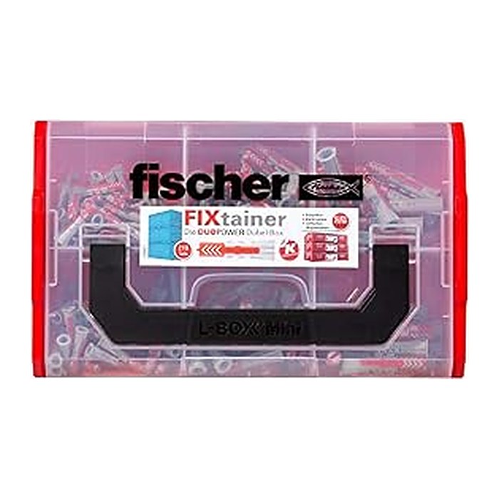 fischer L-Boxx mini DuoPower 535968 Universaldübel-Sortiment, 210-teilig