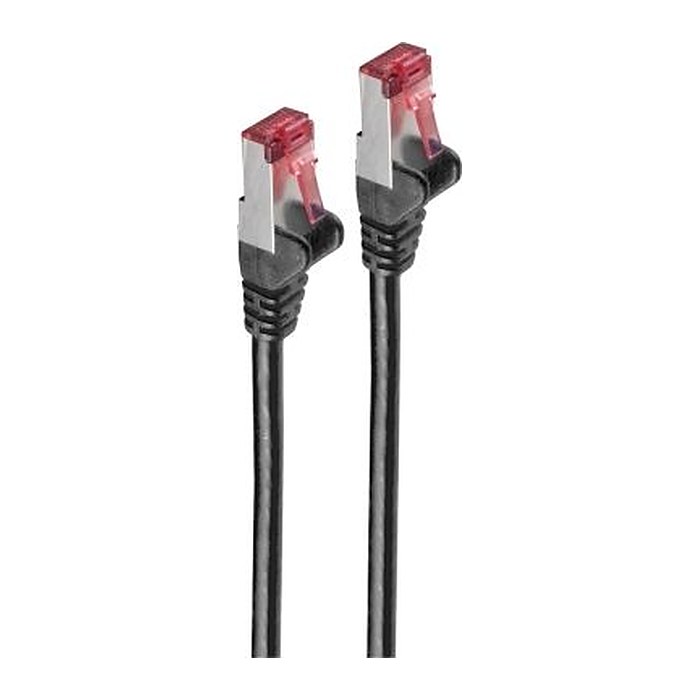 Shiverpeaks Patchkabel S/FTP cat 6A PIMF LSZH GHMT schw 50cm
