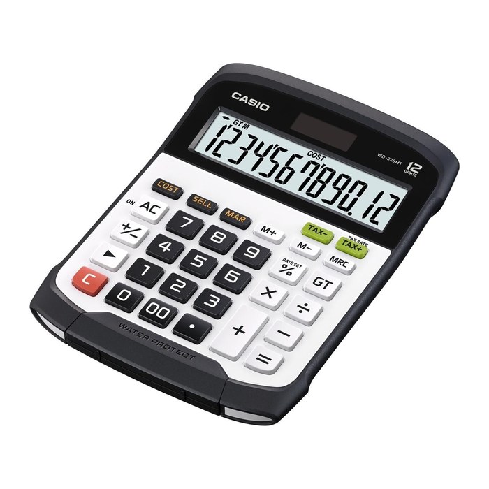 CASIO WD-320MT Tischrechner schwarz/weiß