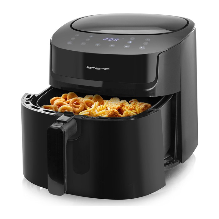 Emerio Heißluftfritteuse, Smart Fryer, 7,2L,schwarz,Cool t