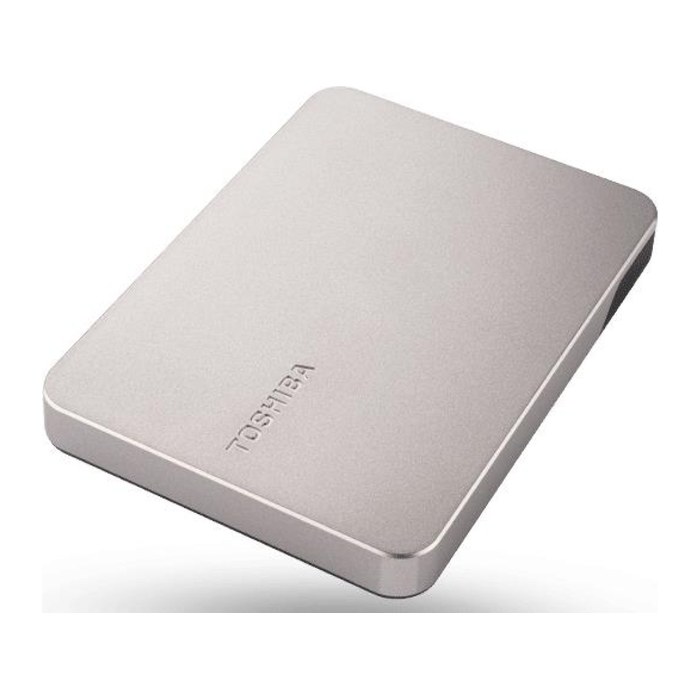 TOSHIBA Canvio Flex (für Windows und Mac) 2 TB externe HDD-Festplatte silber