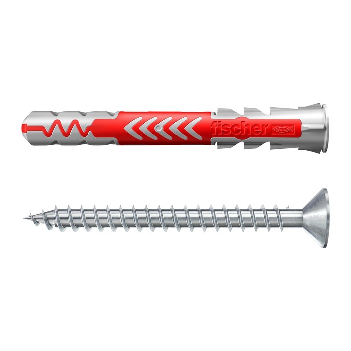 fischer DuoPower 8x65 S 2K 538256 Dübel mit Schrauben Ø 8 mm x 65 mm, 25 St.