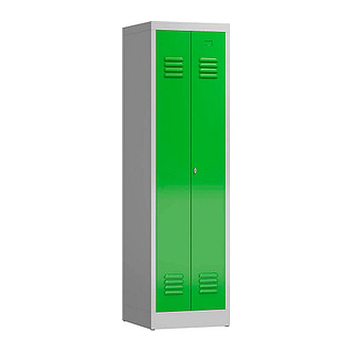 ClassiX Spind gelbgrün, lichtgrau X-510405, 1 Schließfach 50,0 x 50,0 x 180,0 cm