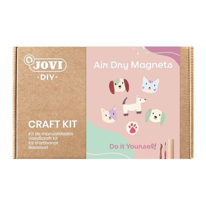 JOVI Modelliermasse DIY Air Dry Magnete mehrfarbig
