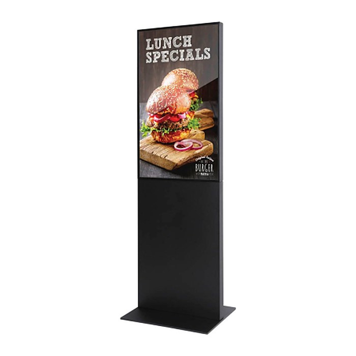 Showdown® Displays Digitales Totem Smart Line Infostele mit LED-Display, schwarz, 108,0 cm (43 Zoll)